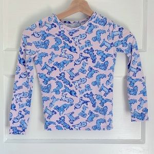 Lilly Pulitzer Dog Print Long Sleeve Tee
